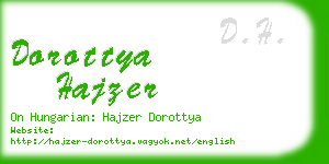 dorottya hajzer business card